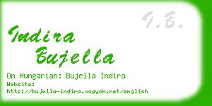 indira bujella business card